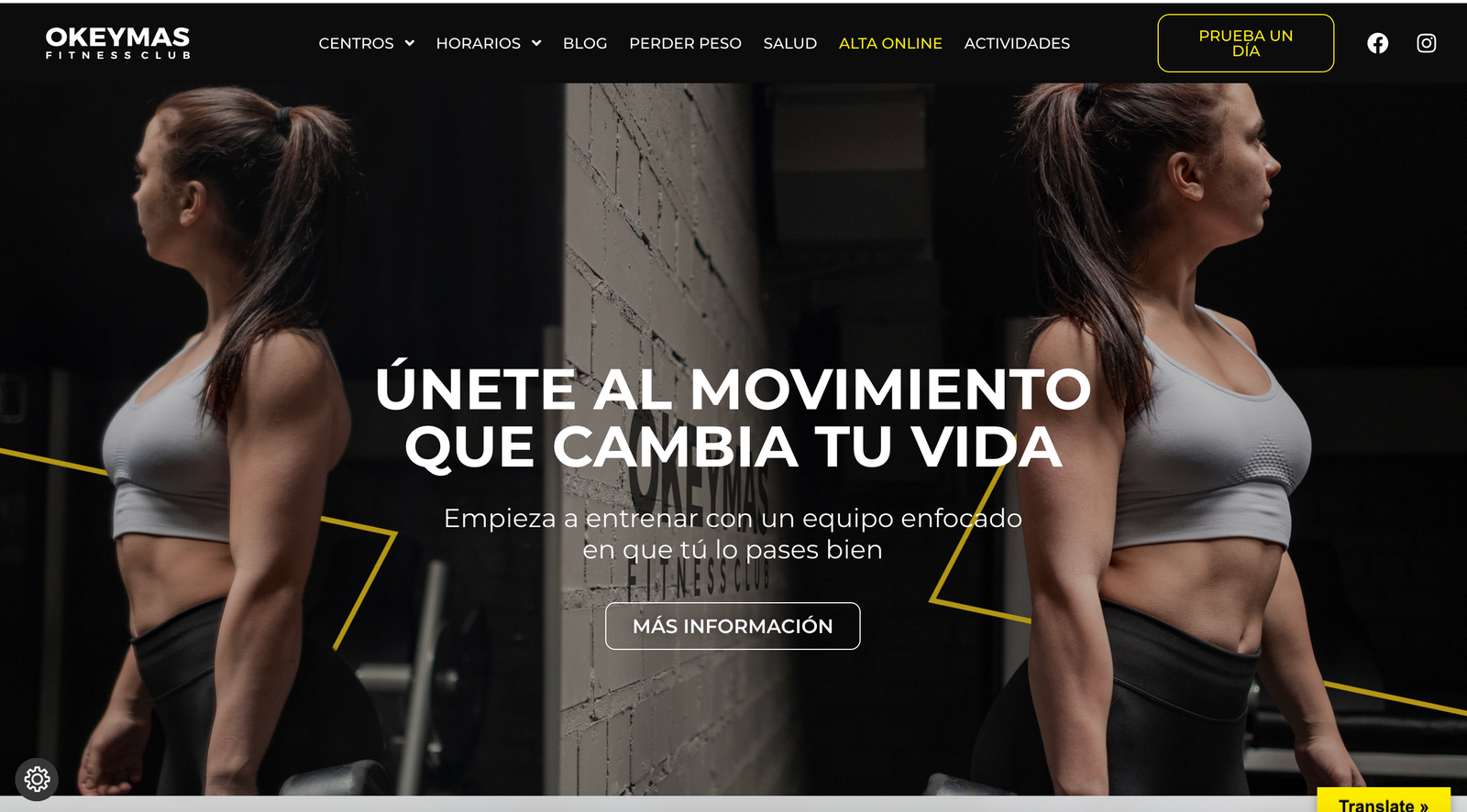 Diseño web para Gimnasios en Cordoba