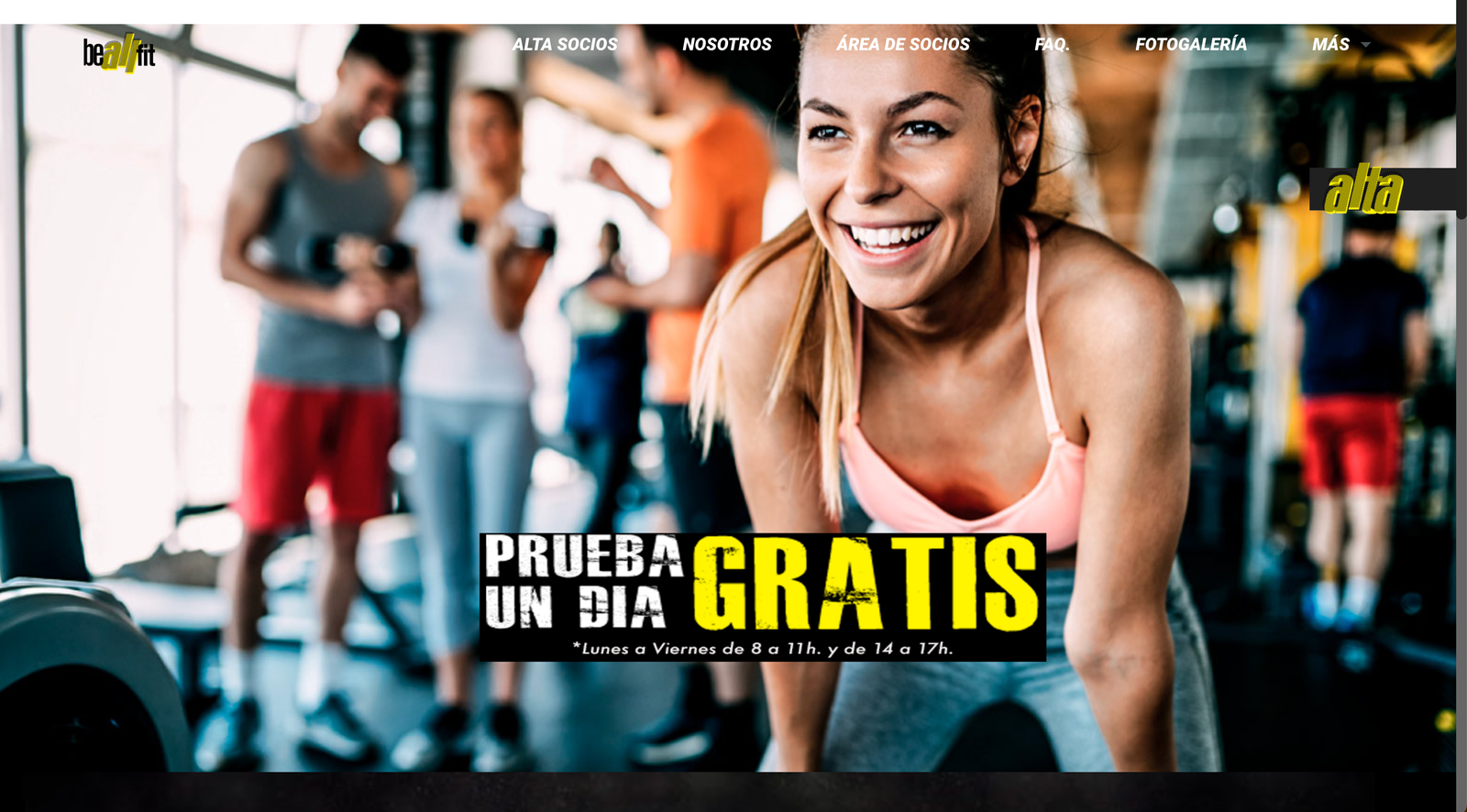 Diseño Web Para centro fitness Cordoba