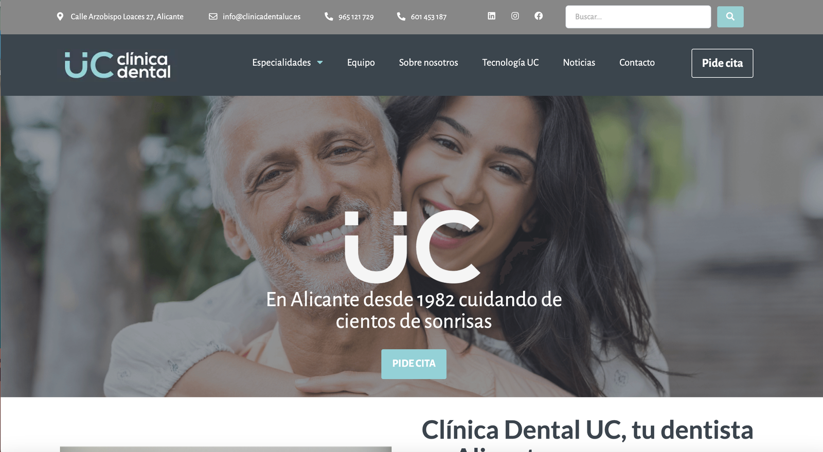 Diseño web para Dentistas en Alicante