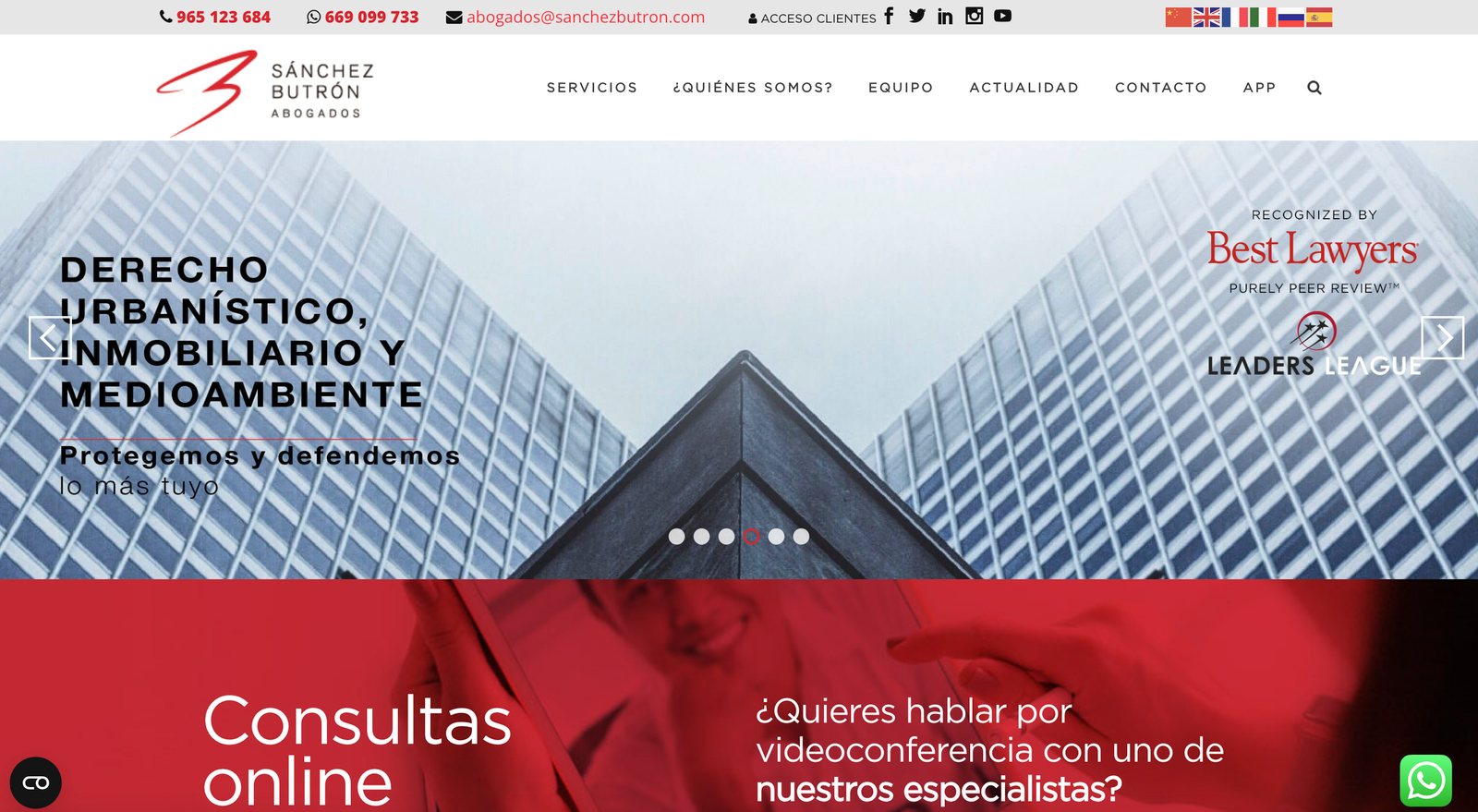 Diseño web para despacho legal Alicante